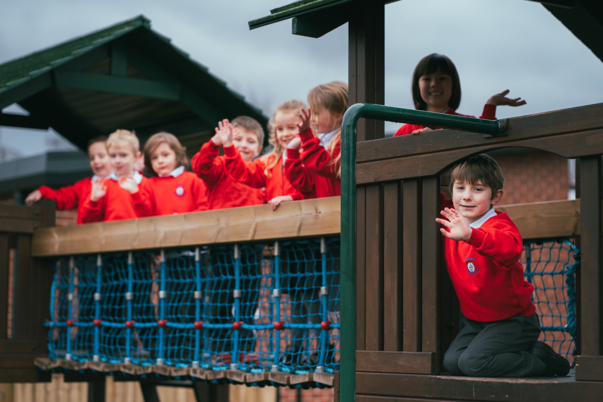 children on school outdoor play activities